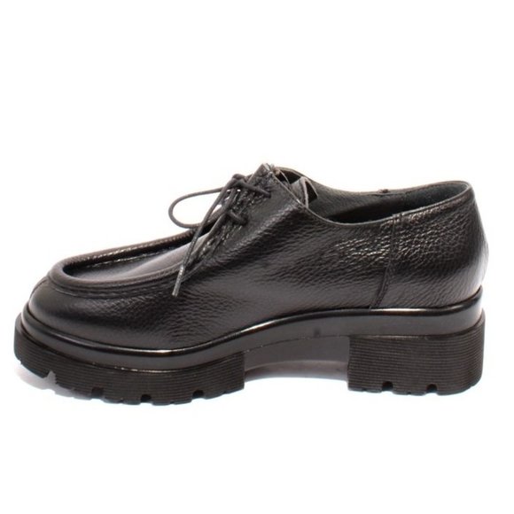 Bree - Black Patent Platform Leather Loafers (Women  Vernissage 22791 Black Leather Platform Comfort Loafers